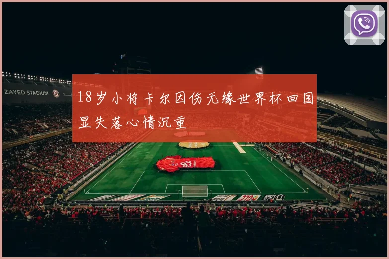 18岁小将卡尔因伤无缘世界杯回国显失落心情沉重